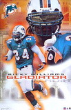Miami Dolphins Ricky Williams Gladiator Sports Poster Print Poster