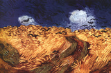 Vincent Van Gogh Wheatfield with Crows Art Print Poster Posters