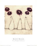 Five Purple Gerberas Plakater af Scott Olsen