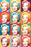 Visions of Marilyn Monroe Pop Art Print Poster Posters