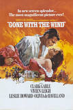 Gone with the Wind Movie Rhett Butler and Scarlett O'Hara Embrace Poster