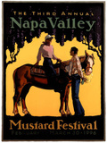 Dennis Ziemienski Original 1996 Napa Valley Mustard Festival Art Print Poster Posters