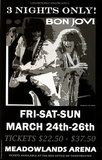 Bon Jovi (Meadowlands Arena, Concert) Music Poster Print Masterprint