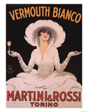 Marcello Dudovich (Vermouth Bianco, Martini & Rossi) Art Print Poster Masterprint