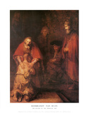 Le retour de l'enfant prodigue Posters par Rembrandt van Rijn 