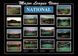 Major League Views National League Ballparks Sports Poster Print Print