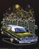 Freaky Behavior (Lowrider & Skeleton) Art Poster Print Photo