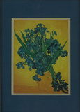 Vincent Van Gogh (Irises) Framed & Double-Matted Art Print Matted Print