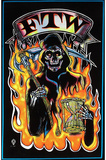 FTW Grim Reaper Blacklight Poster Print Posters