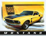 Ford Mustang Boss 302 Car Tin Sign