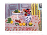 Pink Tablecloth Poster van Henri Matisse