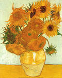 Vincent Van Gogh (Vase with Twelve Sunflowers, Les Tournesols) Art Poster Print Prints