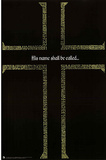 God Cross Names Art Print Poster Prints
