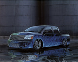 2004 Nissan Titan Blue Truck Art Print Poster Prints