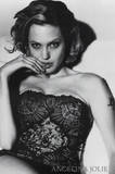 Angelina Jolie Movie (In Black Lace) Poster Print Prints