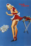 Fresh Lobster Blonde Waitress Pinched Retro Art Print Poster Pôsters Fresh Lobster Blonde Waitress Pinched Retro Art Print Poster Pôsters