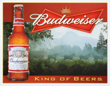 Budweiser King of Beers Tin Sign