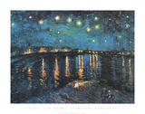 Starlight Over Rhone Starry Night Kunstdrucke von Vincent van Gogh