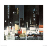 Night on Broadway Posters by Xavier Carbonell