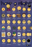 Have a Night Smiley Faces Art Print Poster Posters