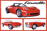 Chevy Corvettes (Fabulous) Art Poster Print Posters