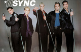 N' Sync (Group with Microphones) Music Poster Print Prints