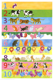 1 to 10 Learn to Count Art Print Poster Posters