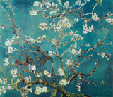 Vincent Van Gogh Turquoise Almond Branches in Bloom, San Remy Art Poster Print Print
