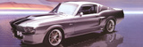 Ford Mustang (GT-500, Silver) Art Poster Print Prints