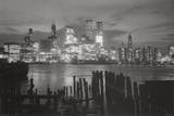 New York City at Night Skyline Art Print Poster Poster