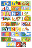 Animal Alphabet Learn Your Letters Art Print Poster Prints