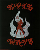 Santana (Evil Ways Lyrics) Music Poster Print Prints