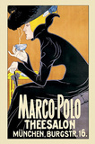 Marco Polo Theesalon (Tea Salon Vintage Ad) Art Poster Print Photo