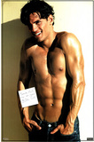 Sexy Hot Shirtless Guy, To-Do List, Photo Print Poster Pôsters