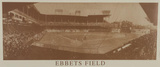 New York Ebbets Field B&W Vintage Photo Sports Poster Print Poster