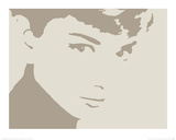 Audrey Hepburn Kunst af Phil Handsley