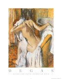 Edgar Degas (After Bath) Art Print Poster Posters