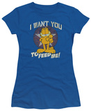 Juniors: Garfield - I Want You T-shirts