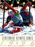 Hiro Yamagata Olympic Canoe/Kayak Slalom 1996 Atlanta Official Sports Poster Print Poster