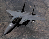 F-15E Strike Eagle (In Air) Art Poster Print Prints