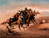 Cowboys (Shoot Out) Art Poster Print Prints