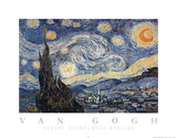 Vincent van Gogh The Starry Night Art Print Poster Poster