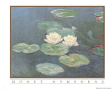 Claude Monet Nympheas Art Print POSTER Water Lilypads Prints