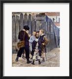 Bashkirtsev: Meeting, 1884 Innrammet Giclee-trykk av Maria Konstantinova Bashkirtseva