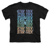 Youth: Star Trek - Multi Logo Enterprise T-Shirt