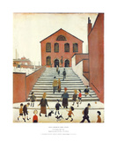 Old Church & Steps Kunstdrucke von Laurence Stephen Lowry
