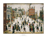 Dorfplatz Poster von Laurence Stephen Lowry