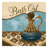 Bath Accessories II - Blue Bath Oil Giclee Print by Gregory Gorham