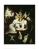 Titania Caressing Bottom with his Donkey's Head Poster by Henry Fuseli