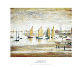Yachts at Lytham Posters par Laurence Stephen Lowry